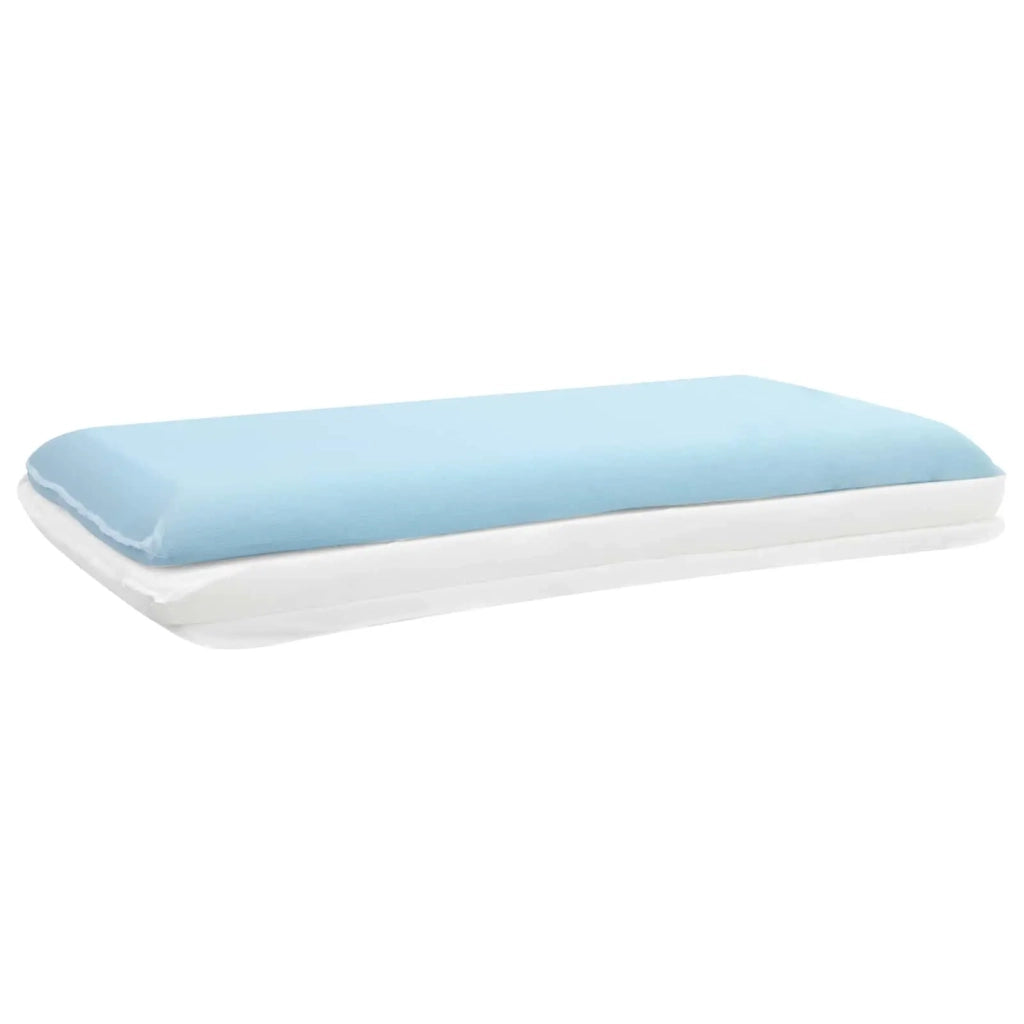 Cuscino da Letto Tinta unita Bianco 70 x 40 x 14 cm Schiuma Gel 42020236