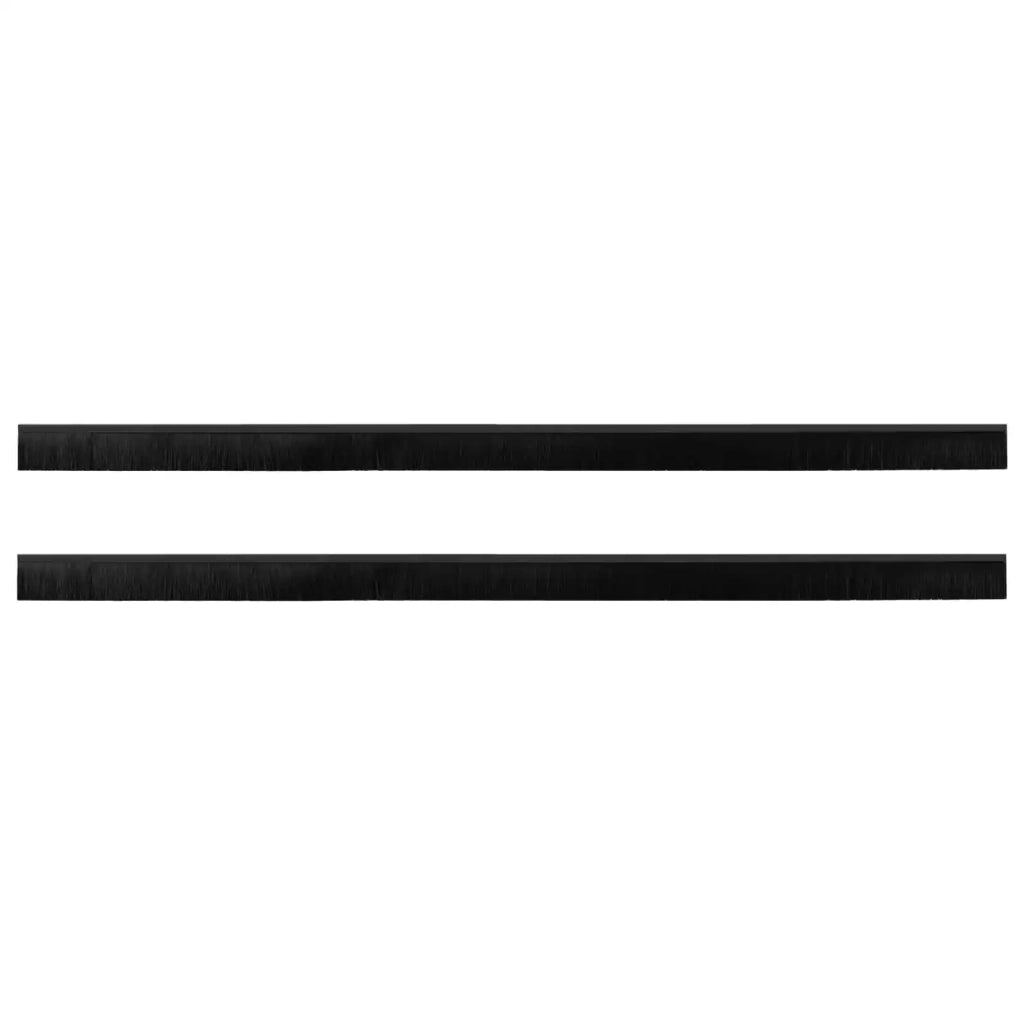 Spazzole per porte autoadesive 2 pcs Nero 100 cm 42019570