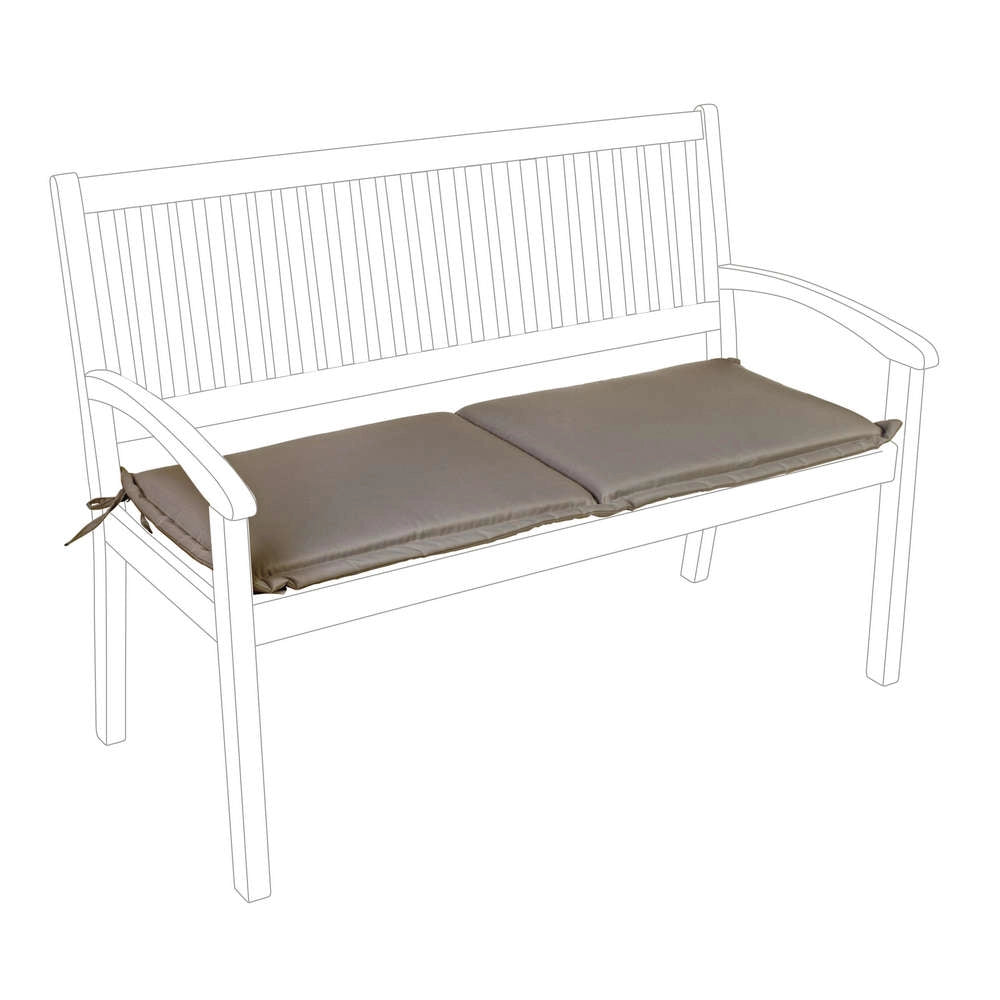 Cuscino per Panca 2 3 Posti da Esterno Poly Idrorepellente Sfoderabile Bizzotto Colore: Choco 2 Posti
