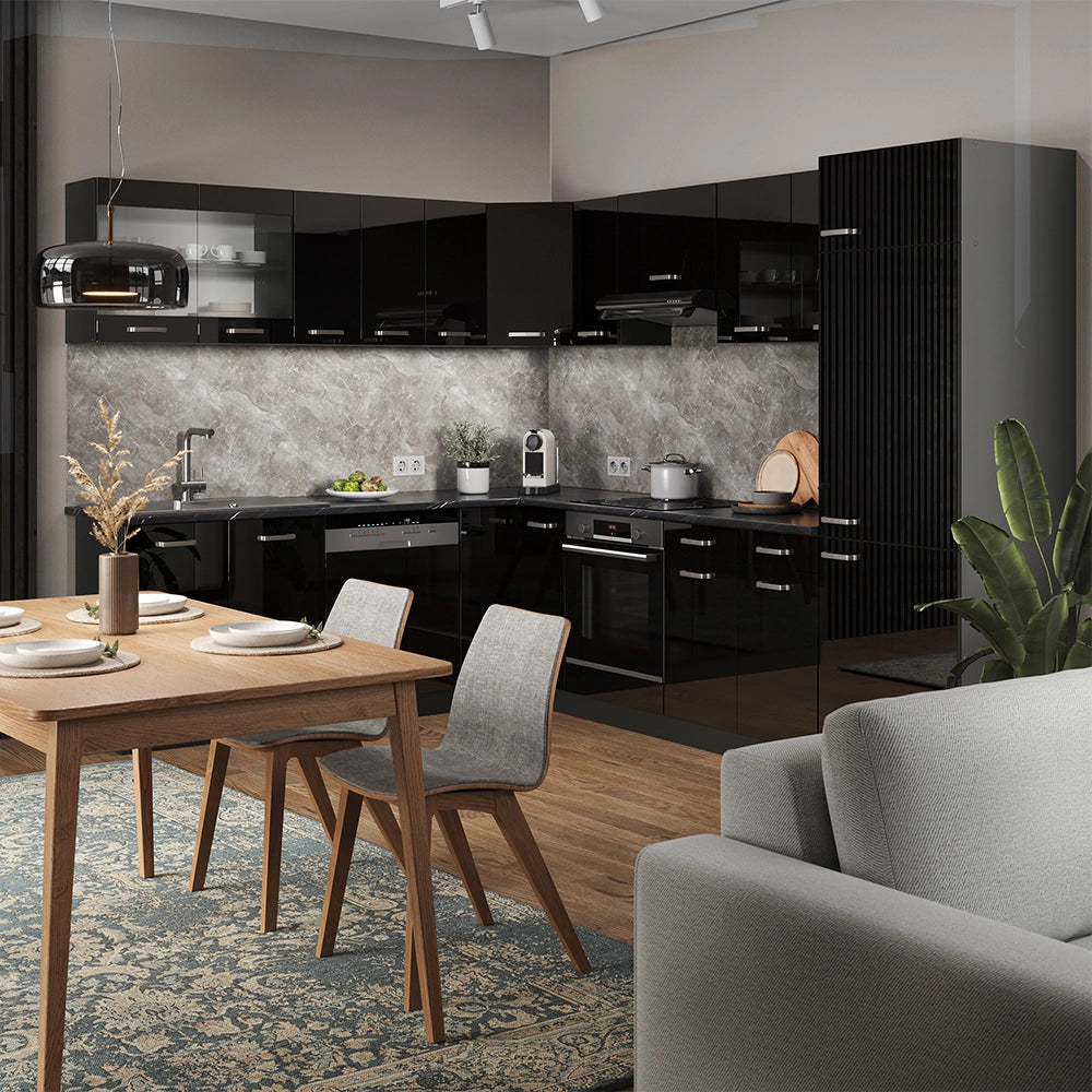 Vicco Frontale cucina Nero lucido 59.2 x 71.3 cm frontale del mobile per mobile base