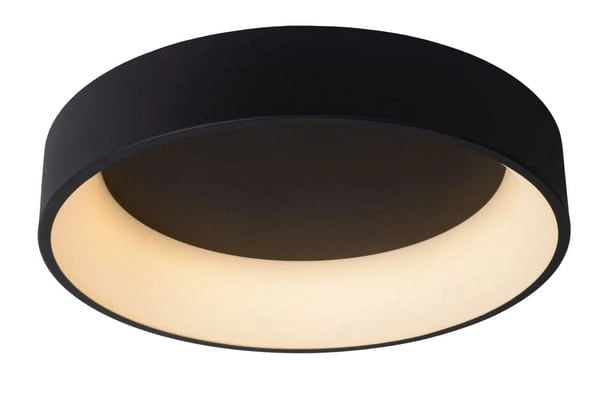 Plafoniera LED Lucide Talowe 42W 3000K nera 60cm dimm.