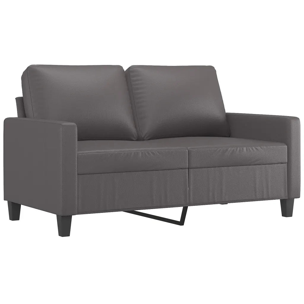 Set di Divani 3 pz con Cuscini Grigio in Similpelle 3201425