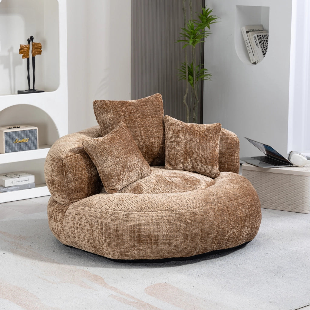 Divano Poltrona Gaming con Cuscini ¨C MINIMAL ¨C Tessuto Chenille, Singolo