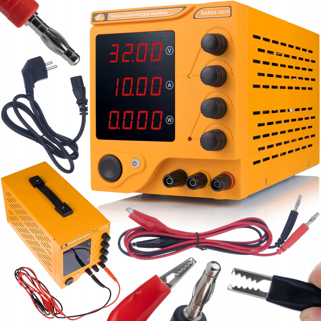 Zasilatore da Laboratorio AmpRush RARES-3210 32V 10A e Stazione Saldante 2 in 1 Rosfix OH660 – Precisione e Sicurezza