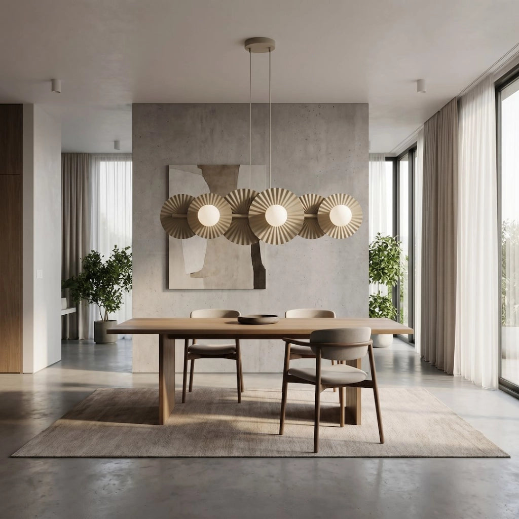 Lampada sospesa Umbra beige 6xG9 Emibig