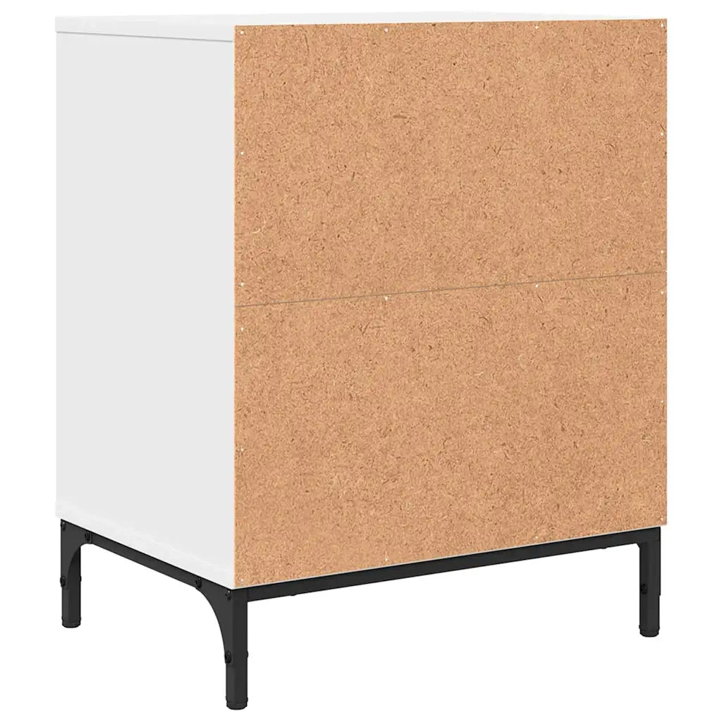 Armadio da Notte 2 pcs Bianco 49 x 36 x 61 cm Legno multistrato 883475