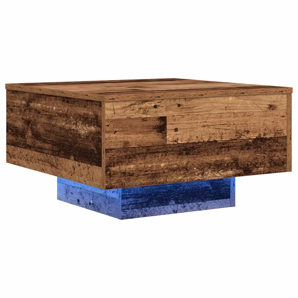 Tavolino da Salotto-Tavolino da soggiorno-Tavolo Legno vecchio 55 x 55 x 31 cm 911872