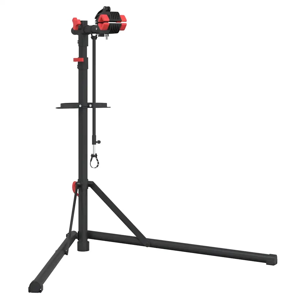 Supporto Riparazione Bici Regolabile 92-152 cm Rosso in Acciaio CFW1949472