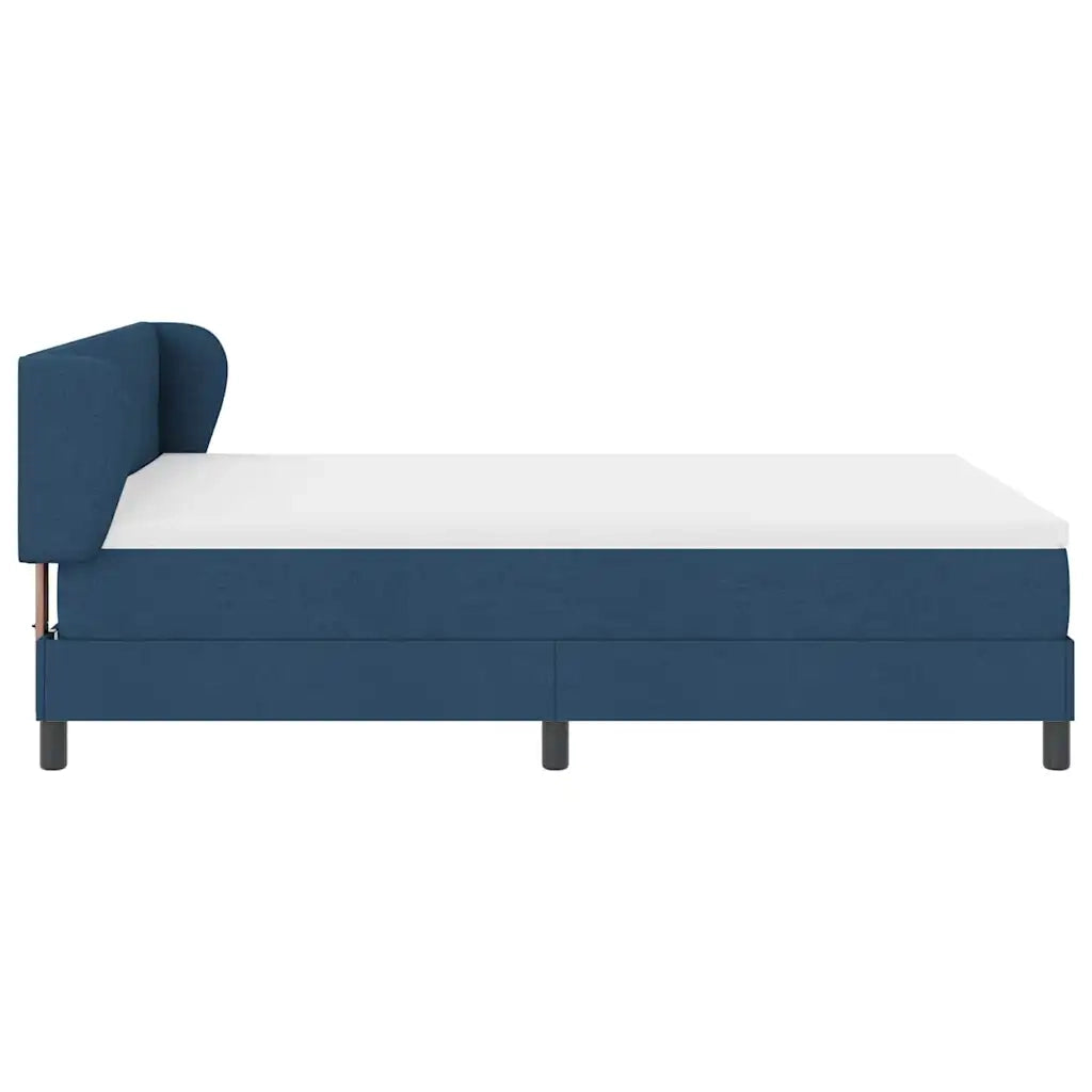 Letto a molle con materasso Blu 160 x 200 cm Tessuto 3340037