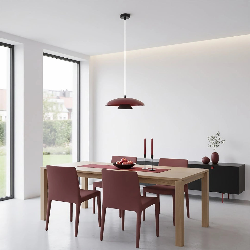 Lampada sospesa Babel 1xGX53 bordeaux/nero Emibig