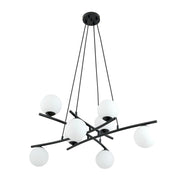 Lampadario Emibig ESSA 8 luci nero opale Ø100cm E14