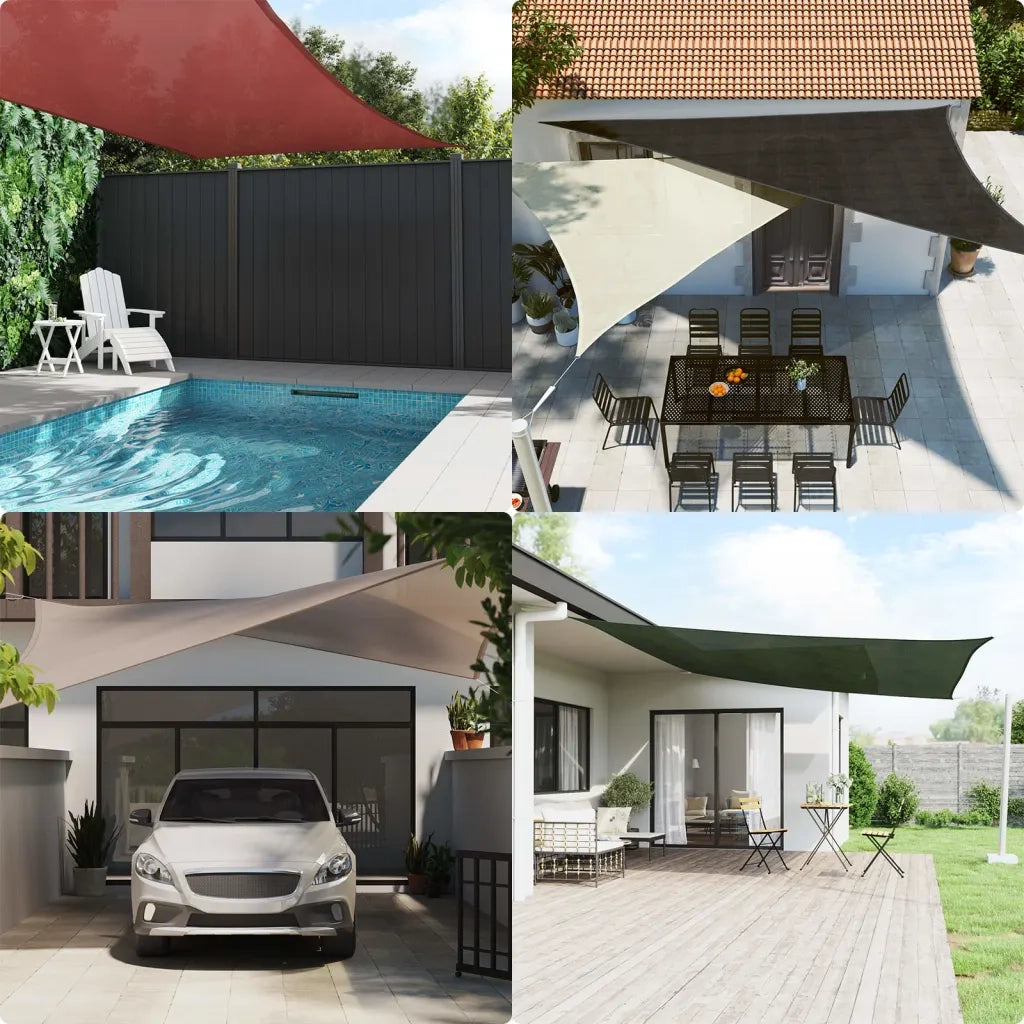 Vela Parasole 160 g/m² Marrone 6x7 m in HDPE 311799