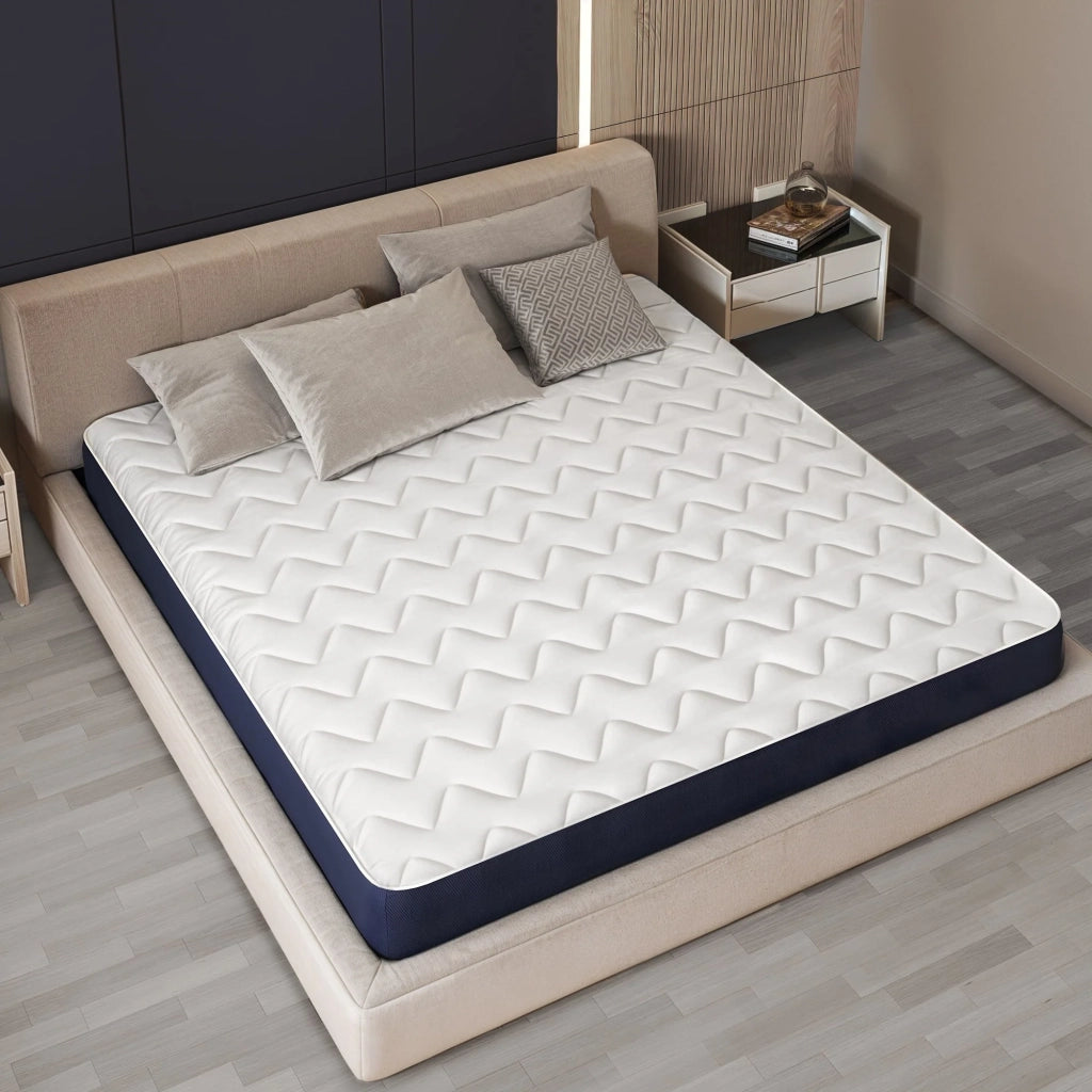 Materasso Una Piazza e Mezza 120x190 in Waterfoam Ipoallergenico, 10 cm ESSENTIAL | Imbottitura in Ovatta e Rivestimento in Tessuto 3D Traspirante, Antiacaro e Antifungino | Made in Italy