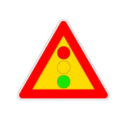 Cartello Stradale Semaforo Temporaneo