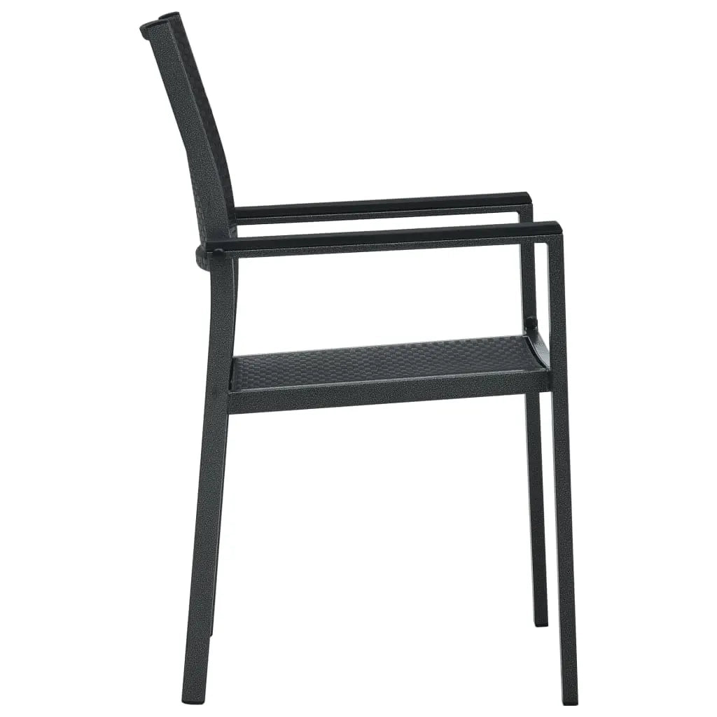 Set da Pranzo da Giardino 5 pz Nero 3099277