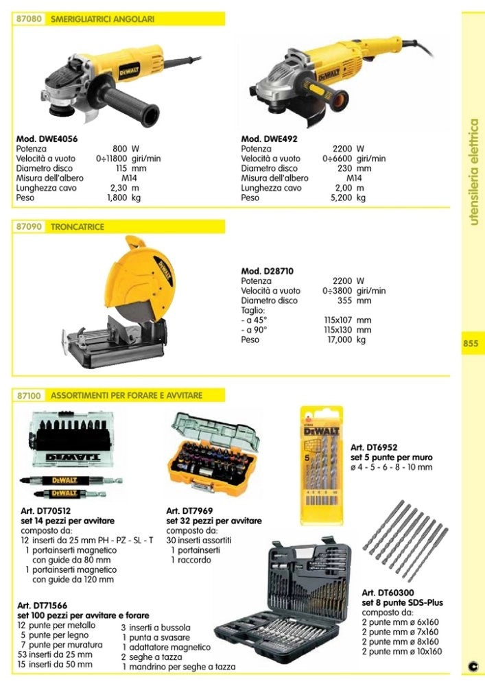 1pz dewalt set avvitatura pz 32 mod. dt7969 cod:ferx.82849