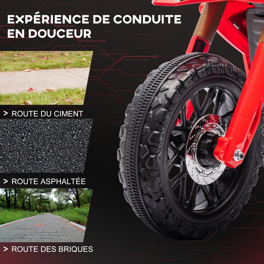 Moto elettrica per bambini 3-8 anni ¨C Minimal ¨C rosso