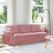 Divano Rosa 228 x 78 x 80 cm Velluto