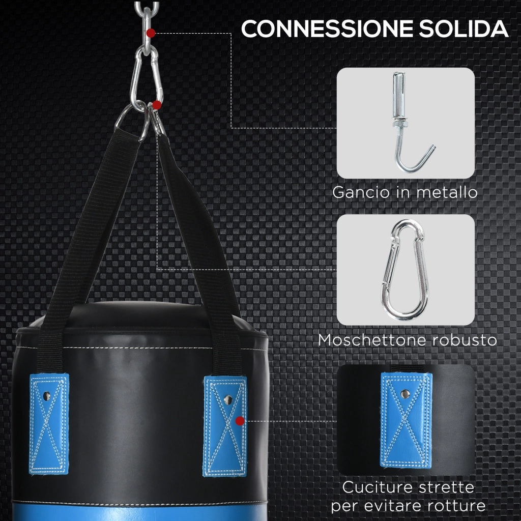 Set Sacco da Boxe con Guantoni e Borsa ¨C zephmum ¨C Blu