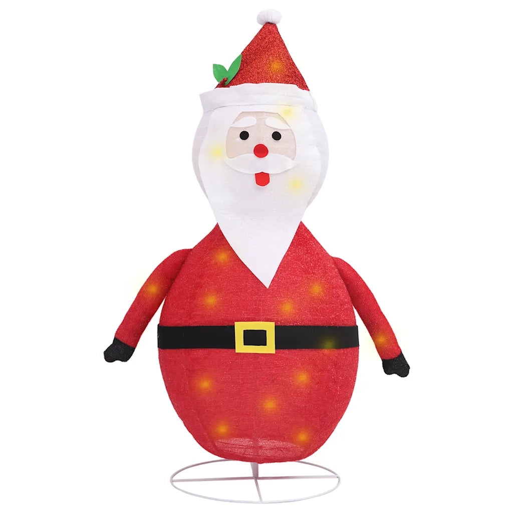 Figura Decorativa Babbo Natale con LED Tessuto Lusso 120 cm CFW5895967