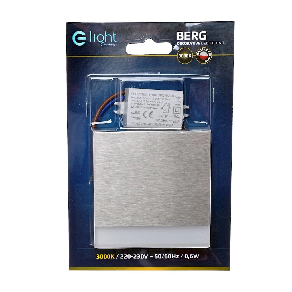 Faretto da incasso scala LED BERG EKS4390 3000K Eko-Light