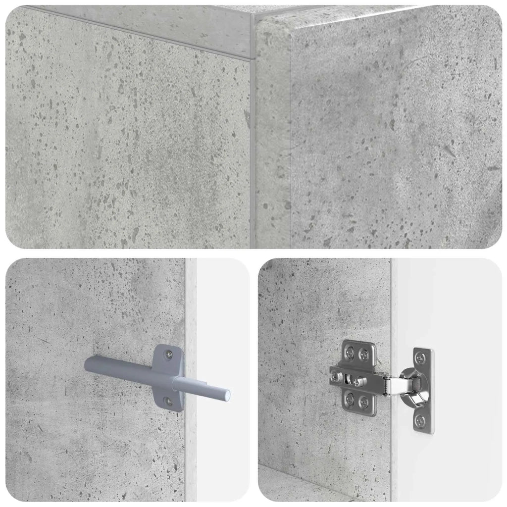 Mobile TV Grigio Cemento Legno ingegnerizzato 896238