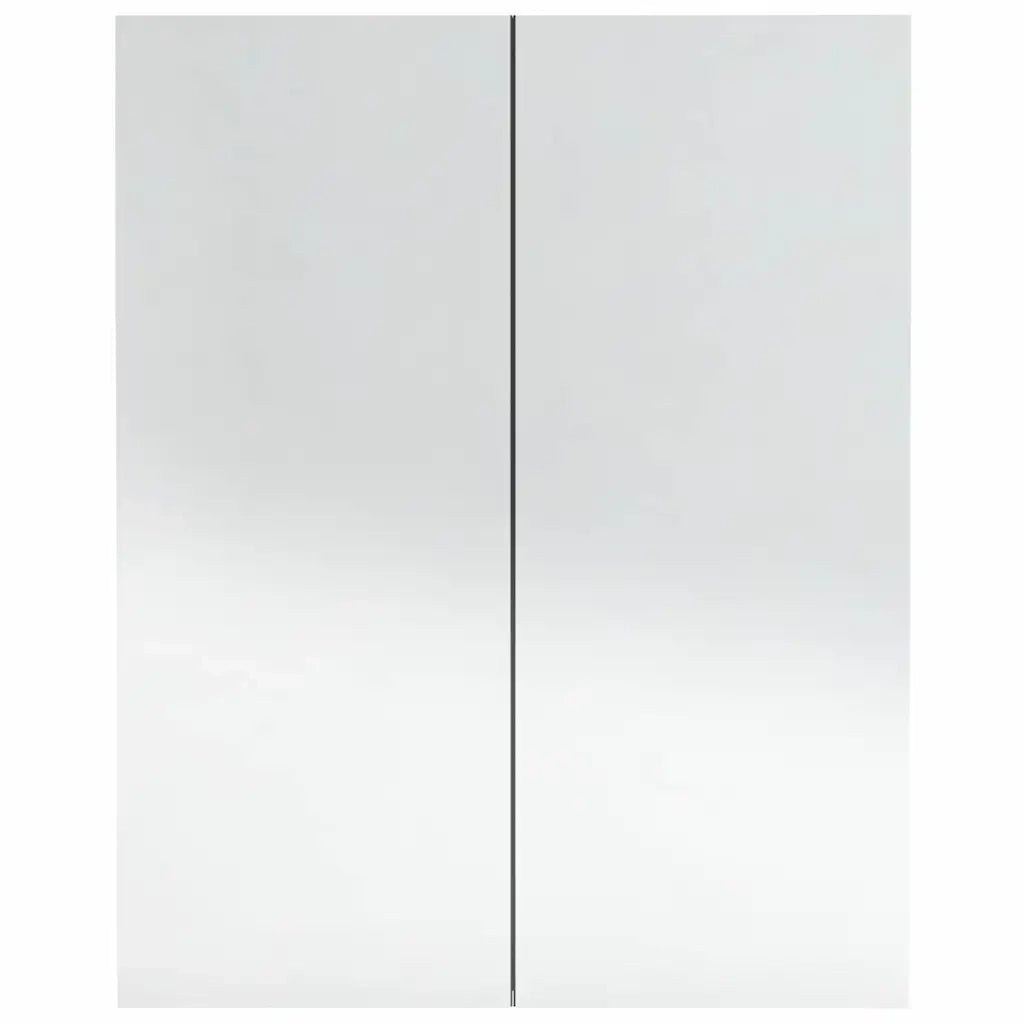 Armadietto a Specchio per Bagno-Mobile bagno con specchio 60x15x75 cm MDF Antracite