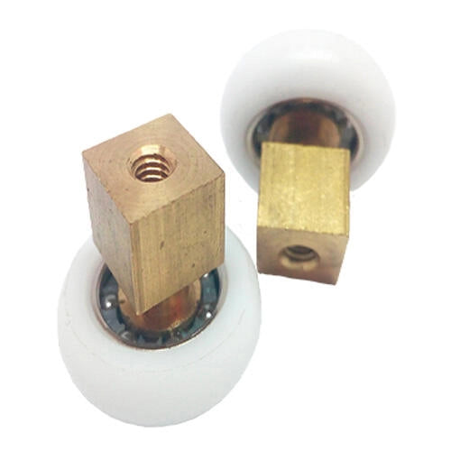 Cuscinetti per box doccia 22 AZ Ottone Quadro  Kit 2 pezzi