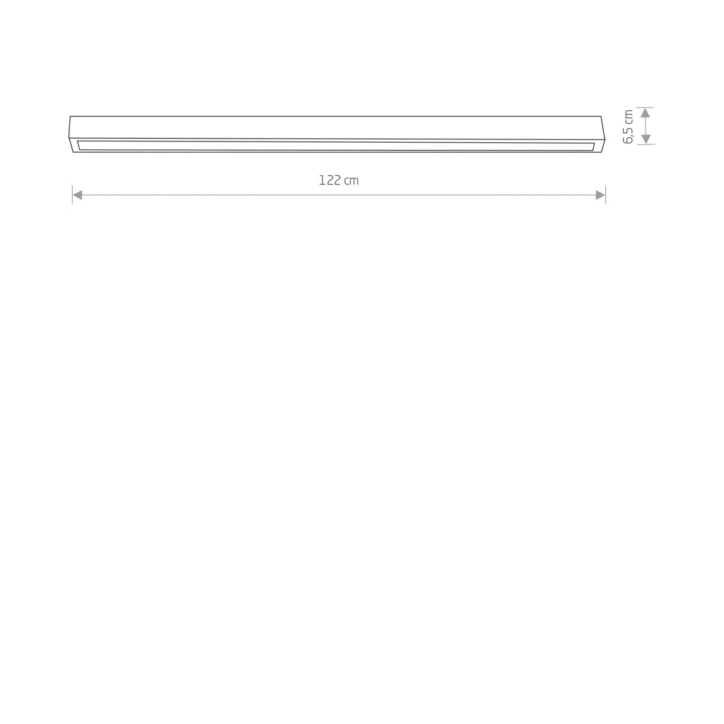 Plafoniera LED Nowodvorski Straight 7600 nero 122cm 3000K