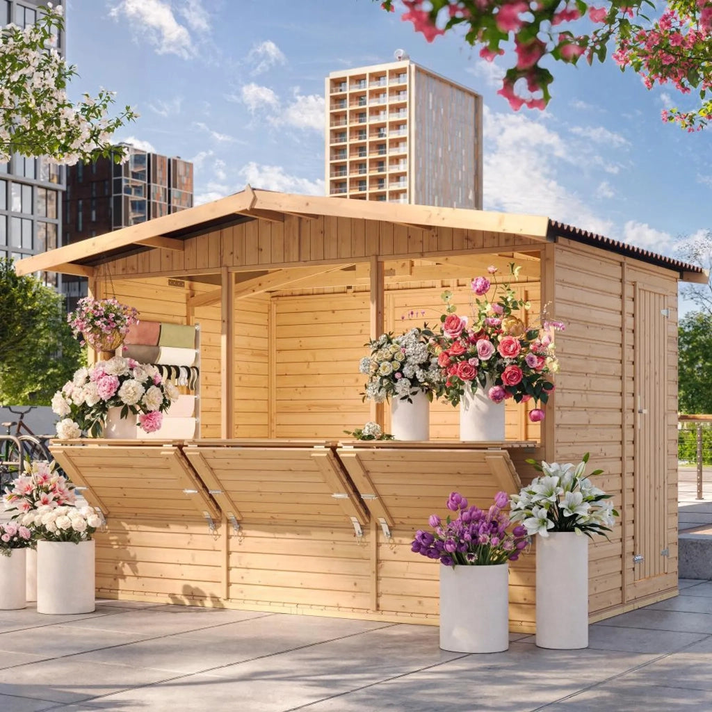 Chiosco in legno da giardino - 336x263 cm/6 m2 - TIMBELA M150A