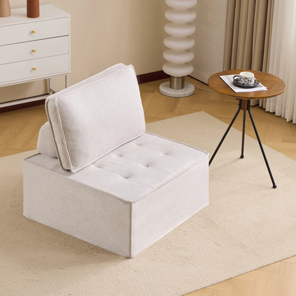 Divano singolo - Zephmum- Piccolo set di seduta, poltrona, pouf