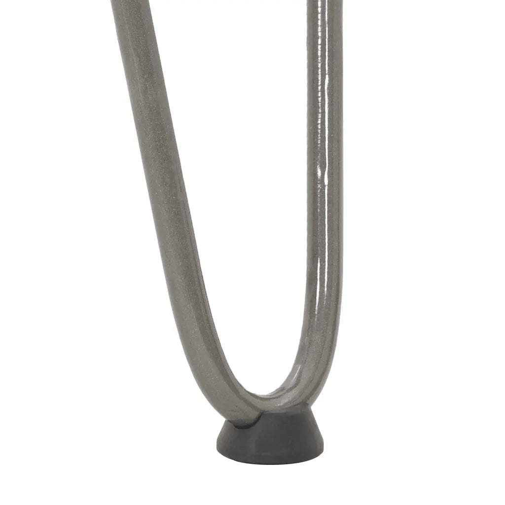 Gambe a forcina per tavolino 4 pz | Piede del tavolo in acciaio naturale 42 cm in acciaio massiccio