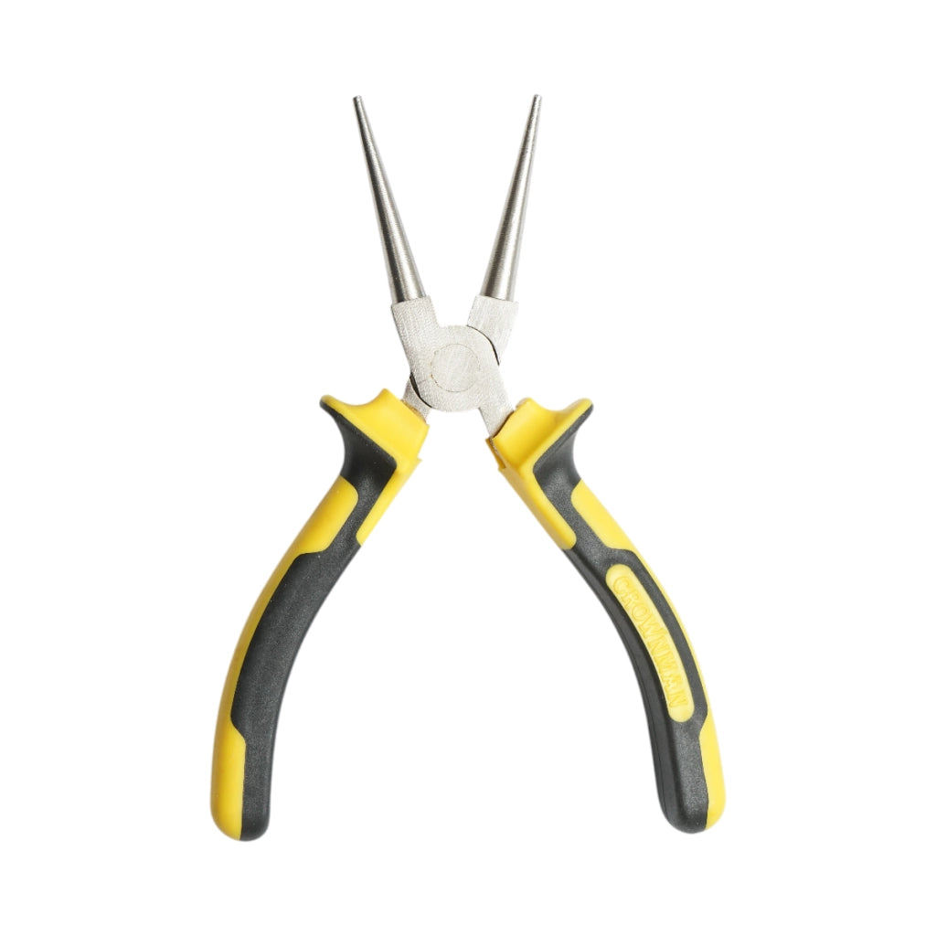 Pinze a becco tondo professionali Crownman da 165 mm in acciaio Cr-V