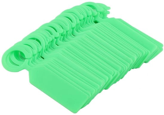 Etichette per Piante 100 Stuks - Etichette in Plastica Riciclabili - Impermeabili - Resistenti al Solare - Facili da Pulire - Ideali per l'Identificazione delle Piante
