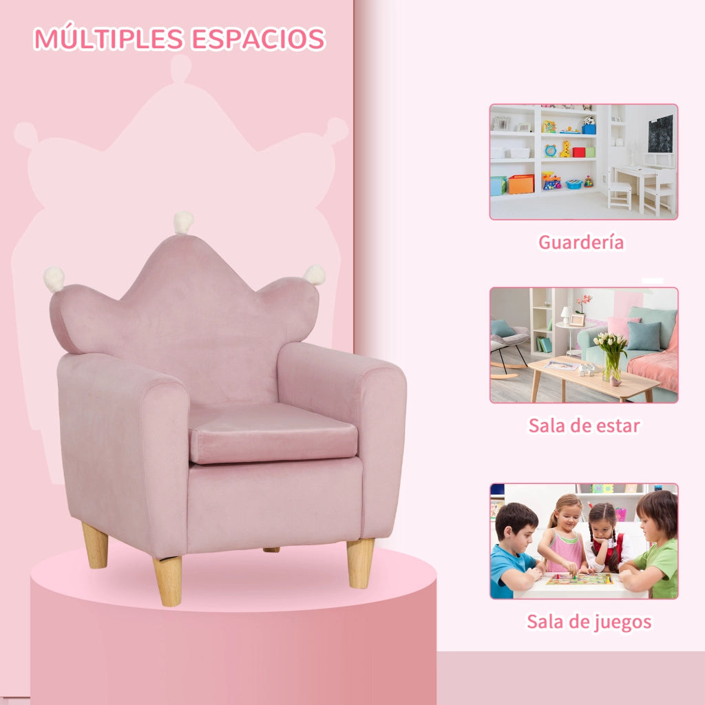 Poltrona Bambini ¨C Minimal ¨C Rosa 50x42x58