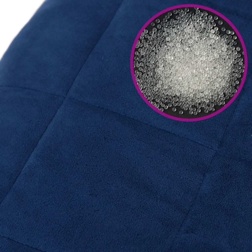 Coperta Ponderata Blu 150x200 cm 11 kg Tessuto