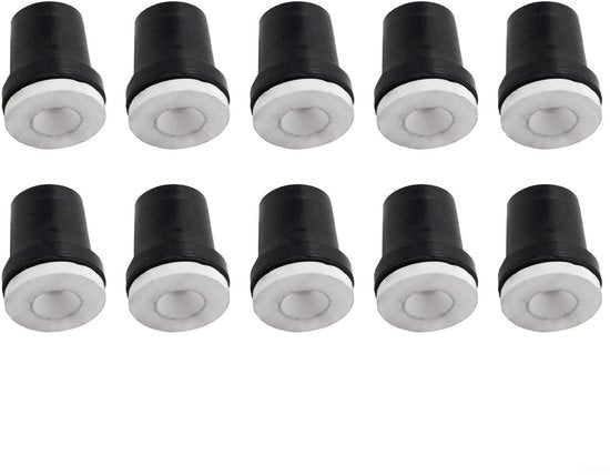 Kit di spazzole per pulizia con spazzole in ceramica 10 pezzi - Spazzola per pulizia con diametro di apertura 3,5 mm - Materiale: plastica/ceramica - Dimensioni: 21 x 18 mm