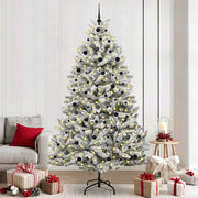 Albero di Natale artificiale con 300 LED Verde e Bianco 240 cm 3395767