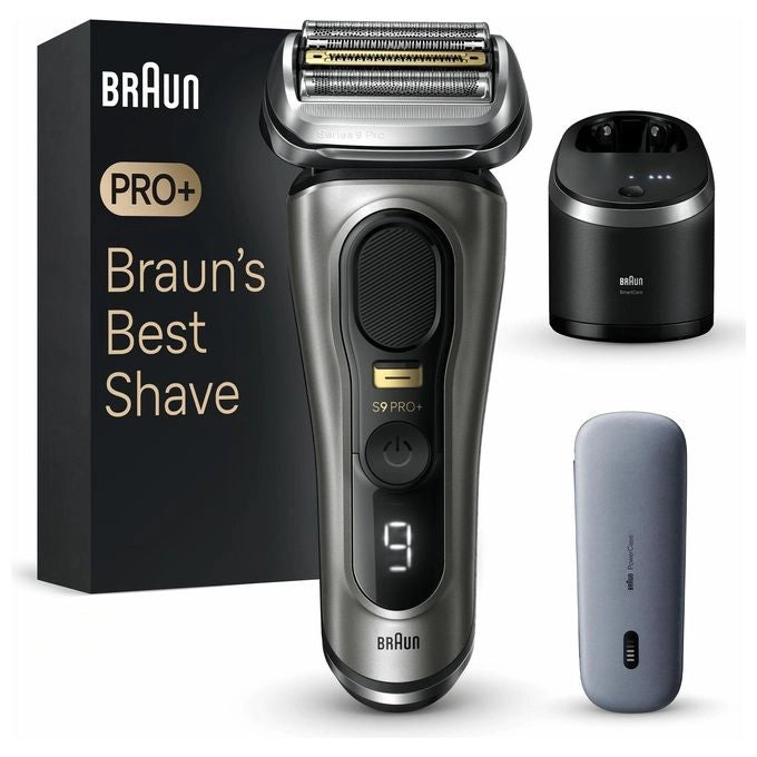 Braun Series 9 Pro+ 9575cc Wet & Dry Rasoio Trimmer Metallico