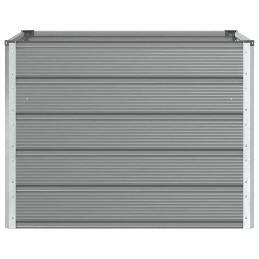 Fioriera | Cassetta per fiori | Vaso Grigio chiaro 100 x 100 x 75 cm Acciaio