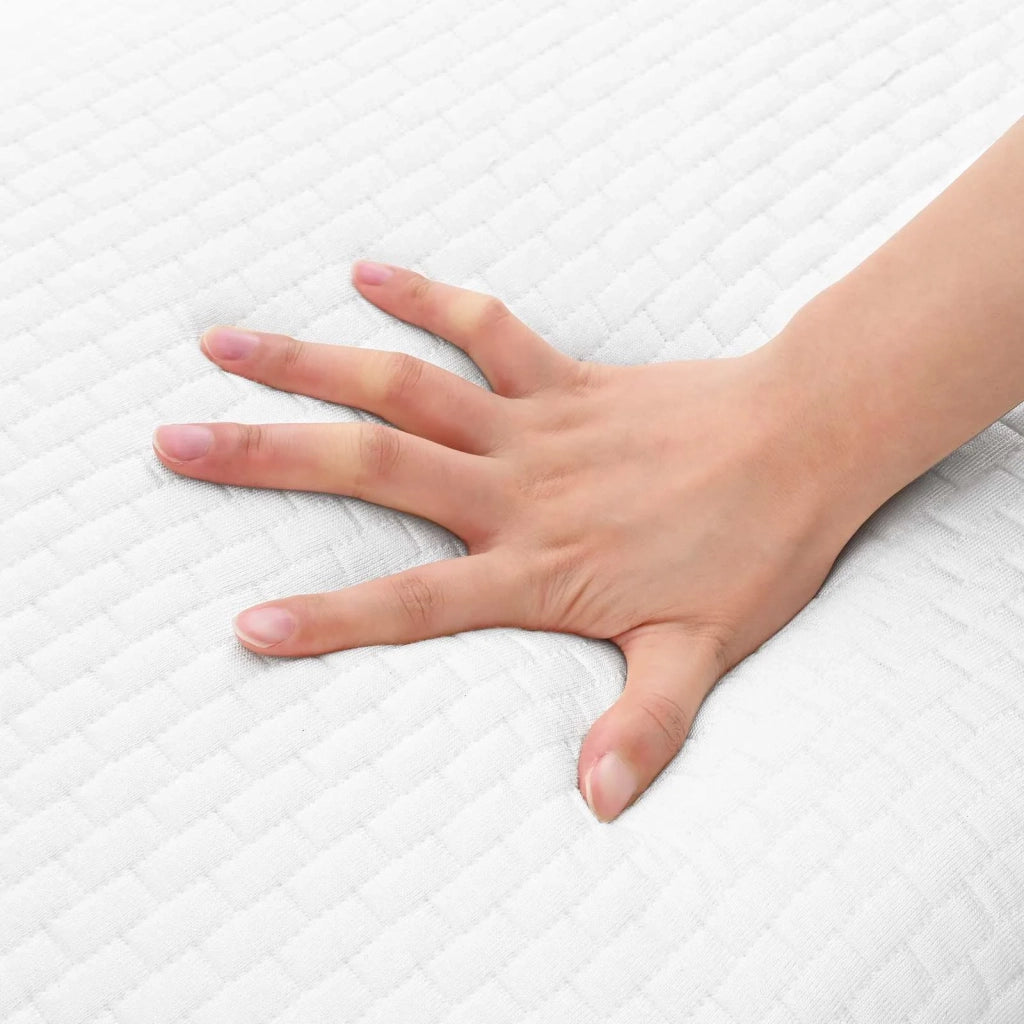 Cuscino da Letto Tinta unita Bianco 70 x 40 x 14 cm Schiuma Gel 42020236