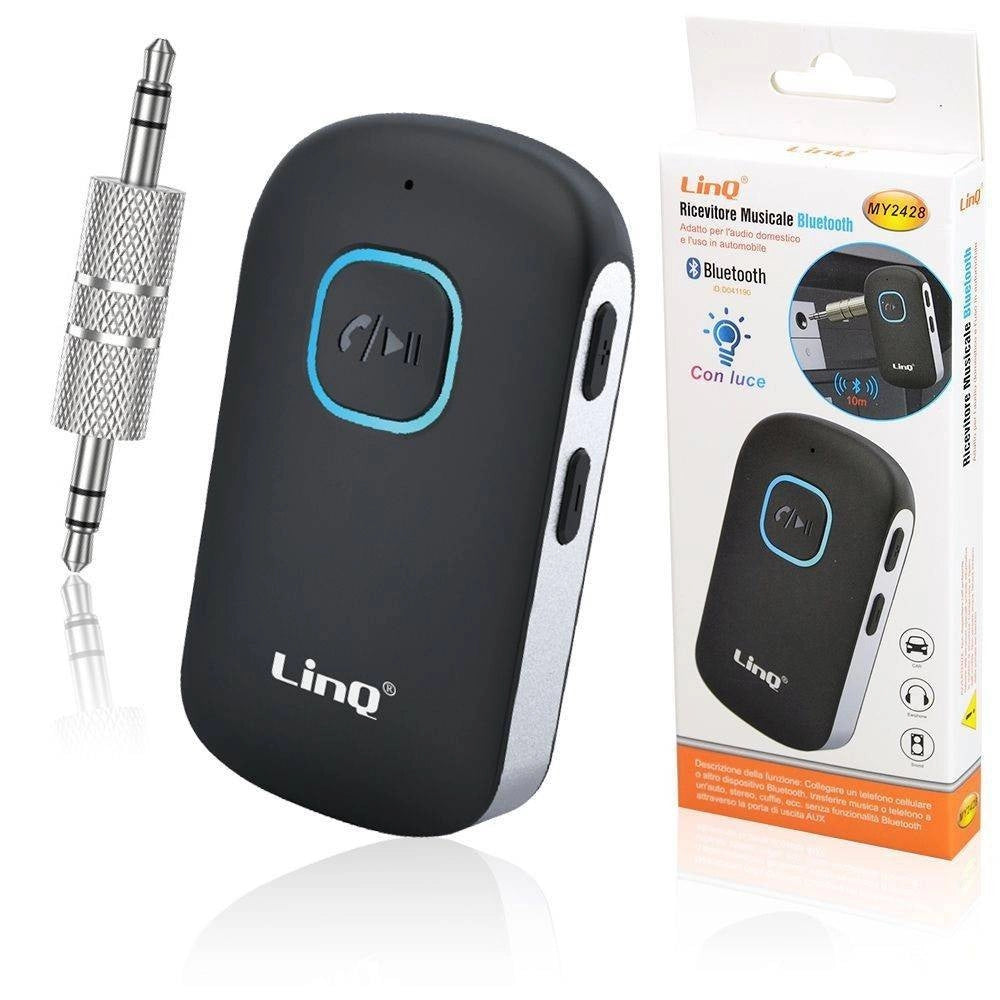 Trade Shop - Ricevitore Musicale Bluetooth Con Luce Per Auto Altoparlante Wireless My2428 -