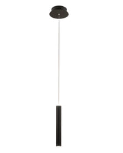 Lampada a sospensione singola nera Prado di Fabas Luce - LED 6,5W dimmerabile, design moderno