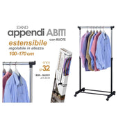 Appendiabiti ø32 mm 80x43x170 cm
