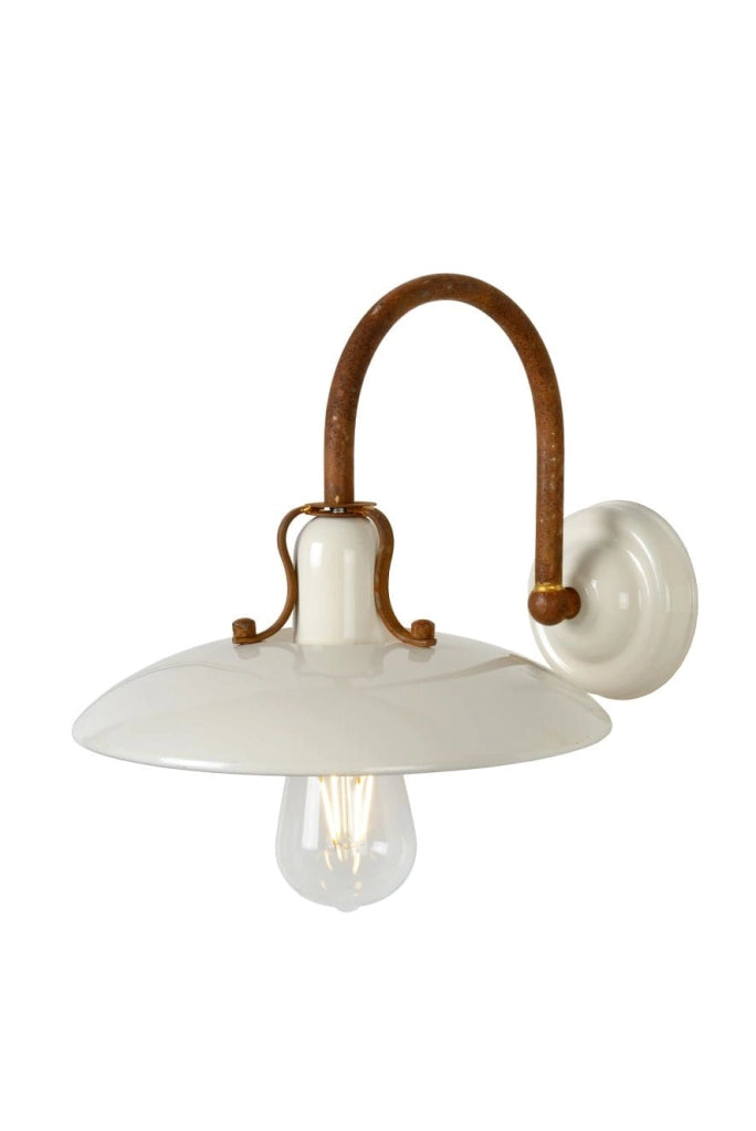 Applique Lucide Römer 1 luce metallo beige/marrone E27 60W