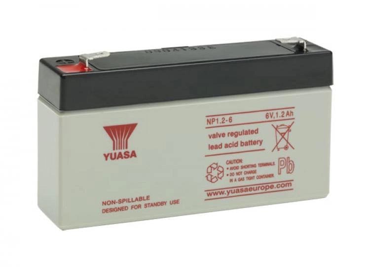 BATTERIA YUASA NP1,2-6 6V 1,2Ah