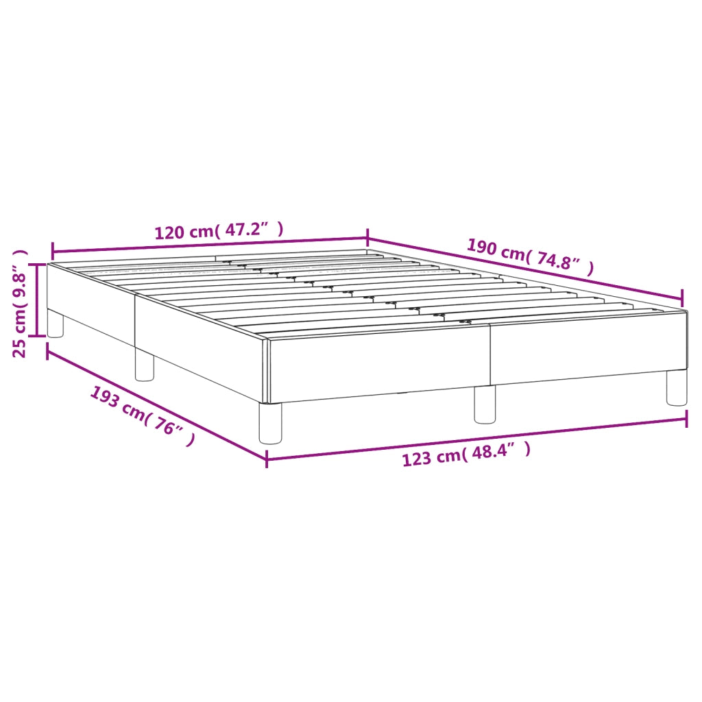 Giroletto senza Materasso Bianco 120x190 cm Similpelle 379497