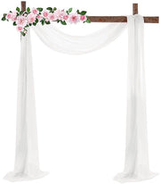 Tendal per arco nuziale - chiffon bianco - 1 pezzo - 68,6 x 548,6 cm