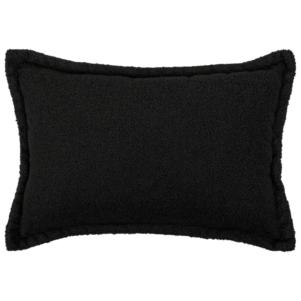 Federa 6 pcs HOUTEN Nero 50 x 70 cm Bouclé 919530