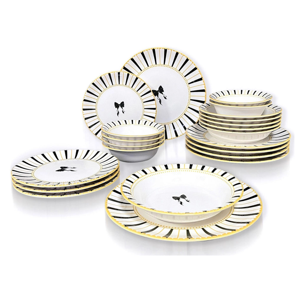 Paliri, Servizio Piatti set da 24, Bianco